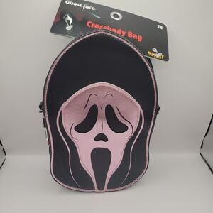 Scream Ghost Face Crossbody Bag Horror Purse Pink Metallic Ghostface Spirit NWT